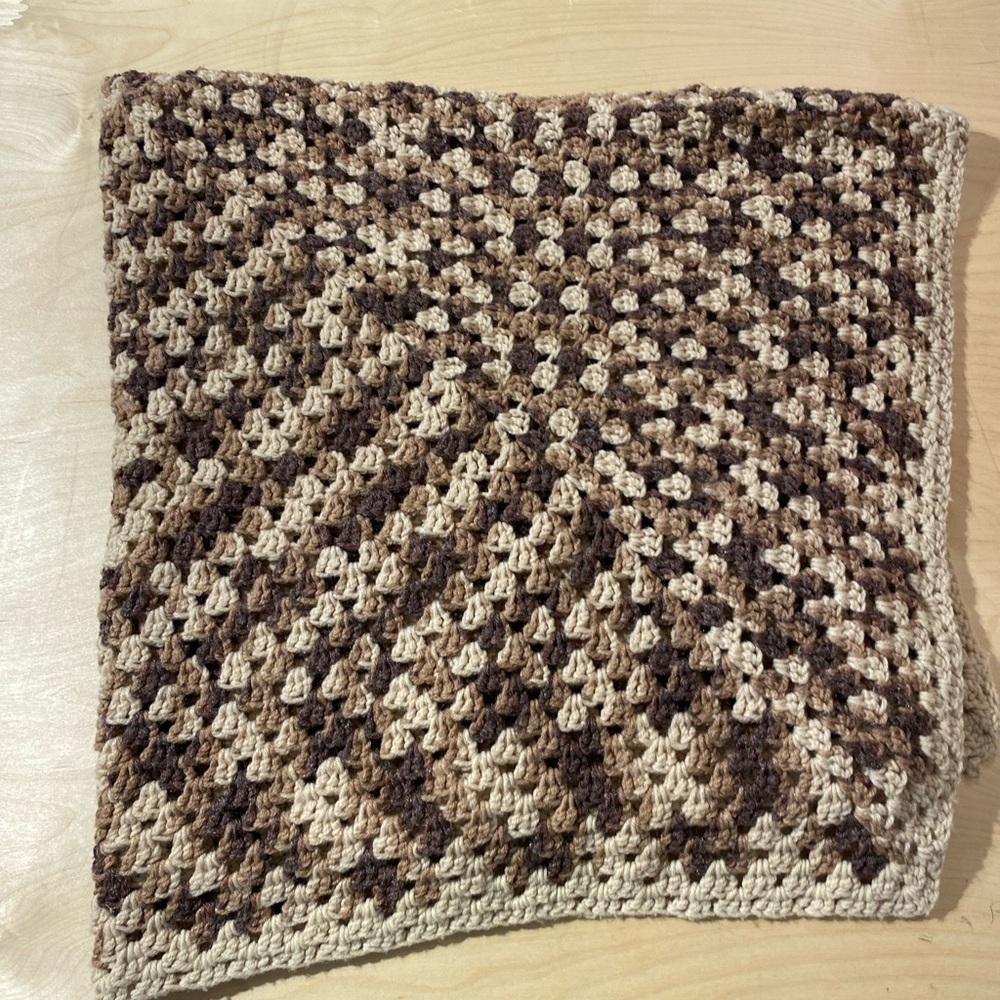 Hand Crafted Crochet Lap Blanket (IV)